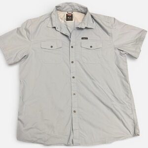 Wrangler Light Blue Short Sleeve Button-Down Shirt Men’s Casual XL